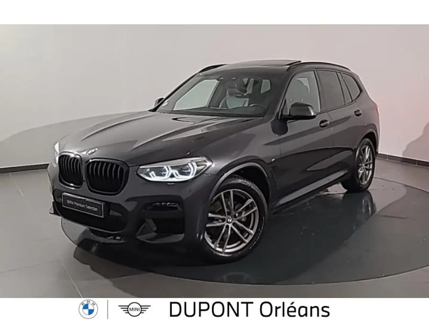 BMW X3 xDrive20dA 190ch  M Sport Gris - 1