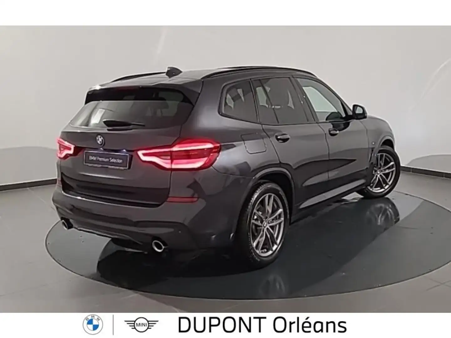 BMW X3 xDrive20dA 190ch  M Sport Gris - 2