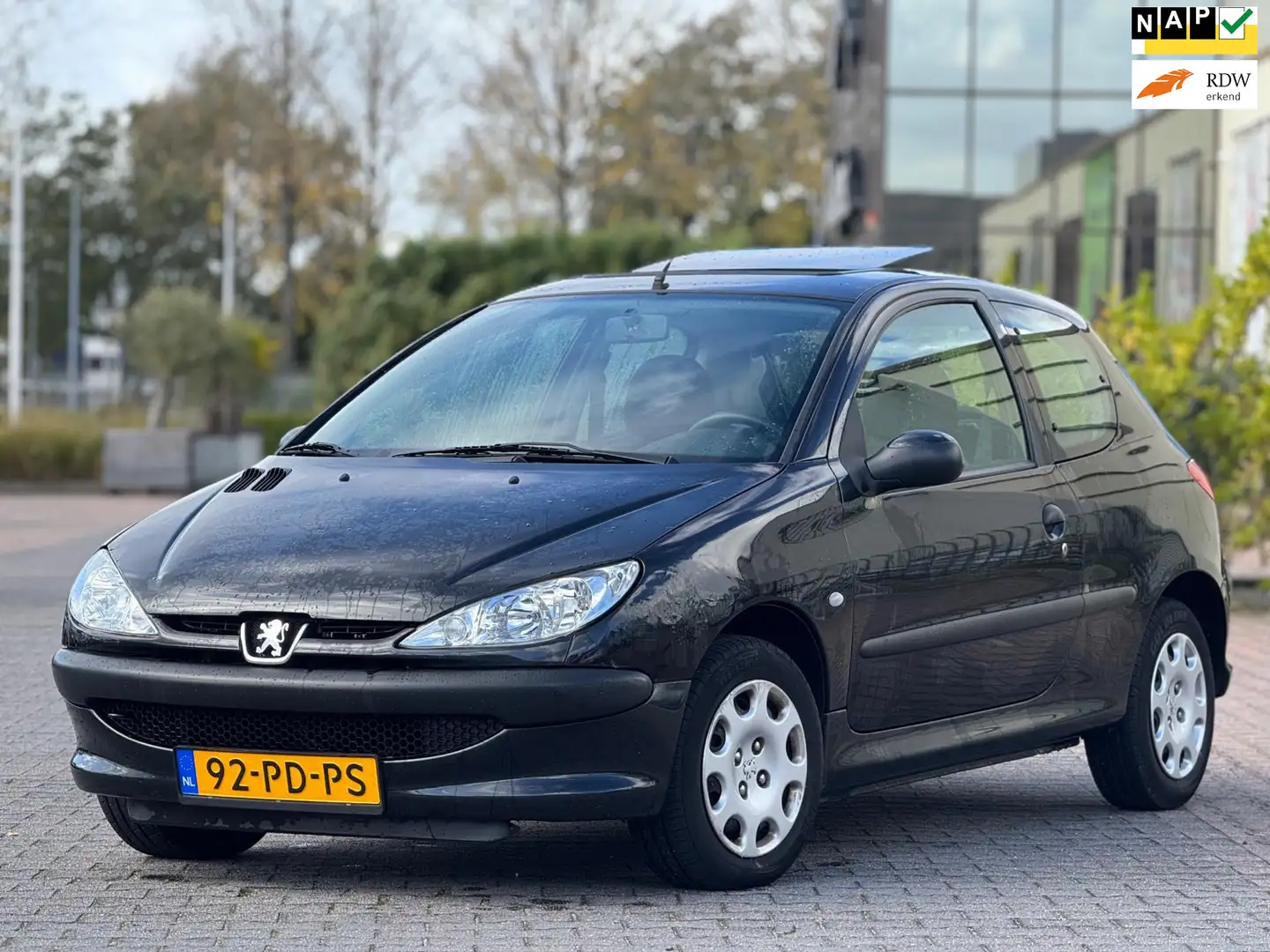 Peugeot 206 1.4 X-line | Schuifdak | Onderhoudhistorie | 2 sle Zwart - 1