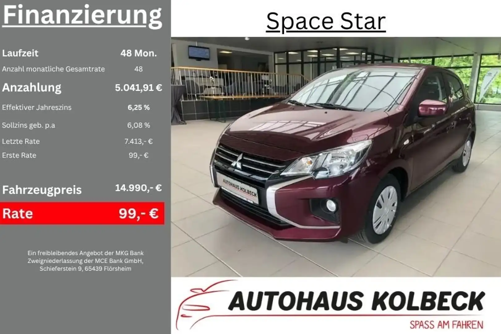 Mitsubishi Space Star Plus 1,2 Rot - 1
