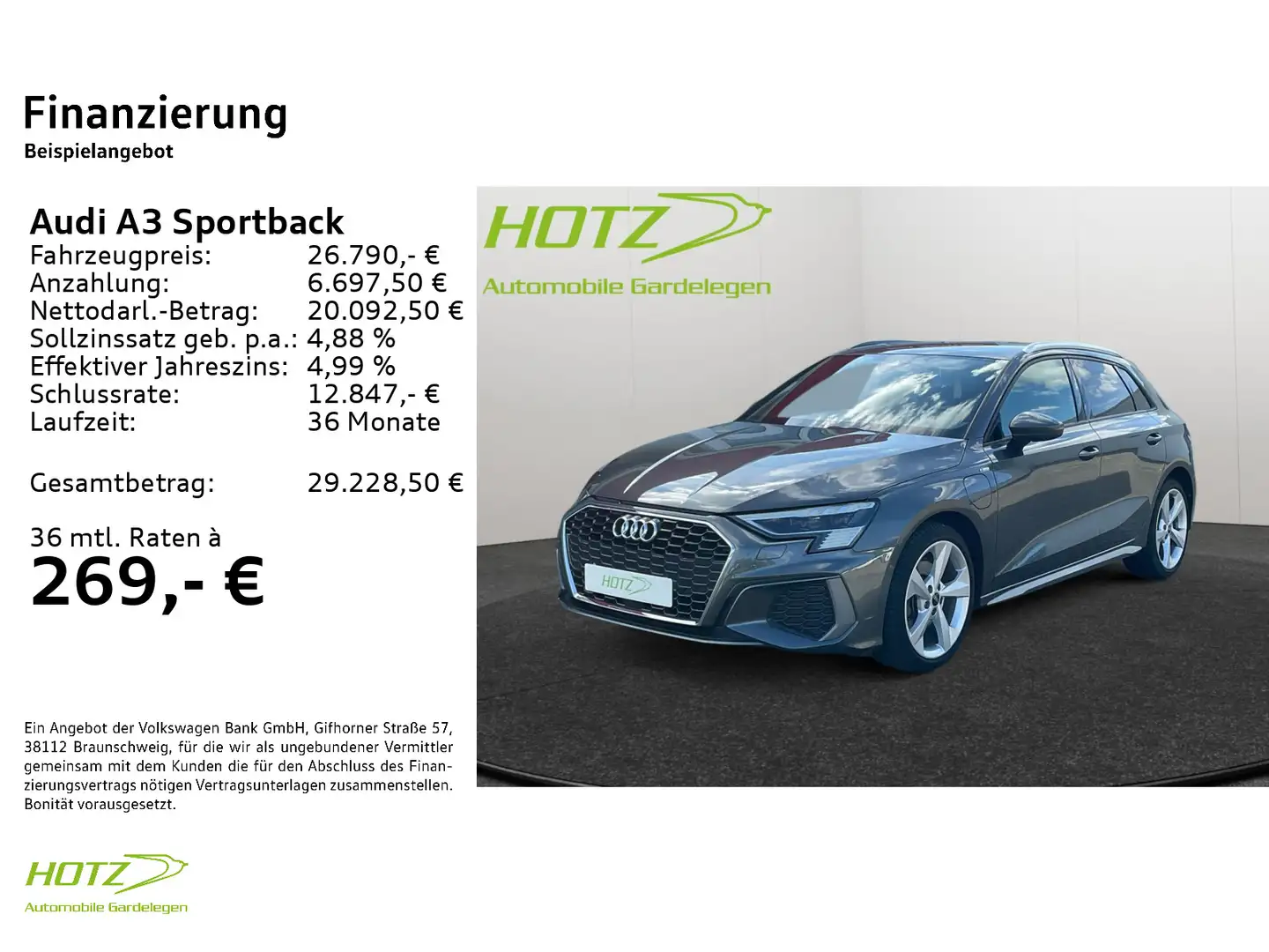 Audi A3 40 TFSI e S-tronic S line Matrix/So Gris - 2