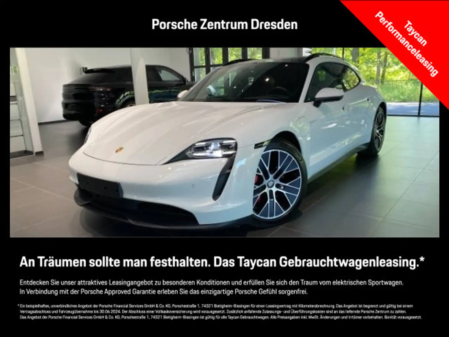 Porsche Taycan 4S ST B-Display Perfor.-Batt Bose 20" ACC Weiß - 1