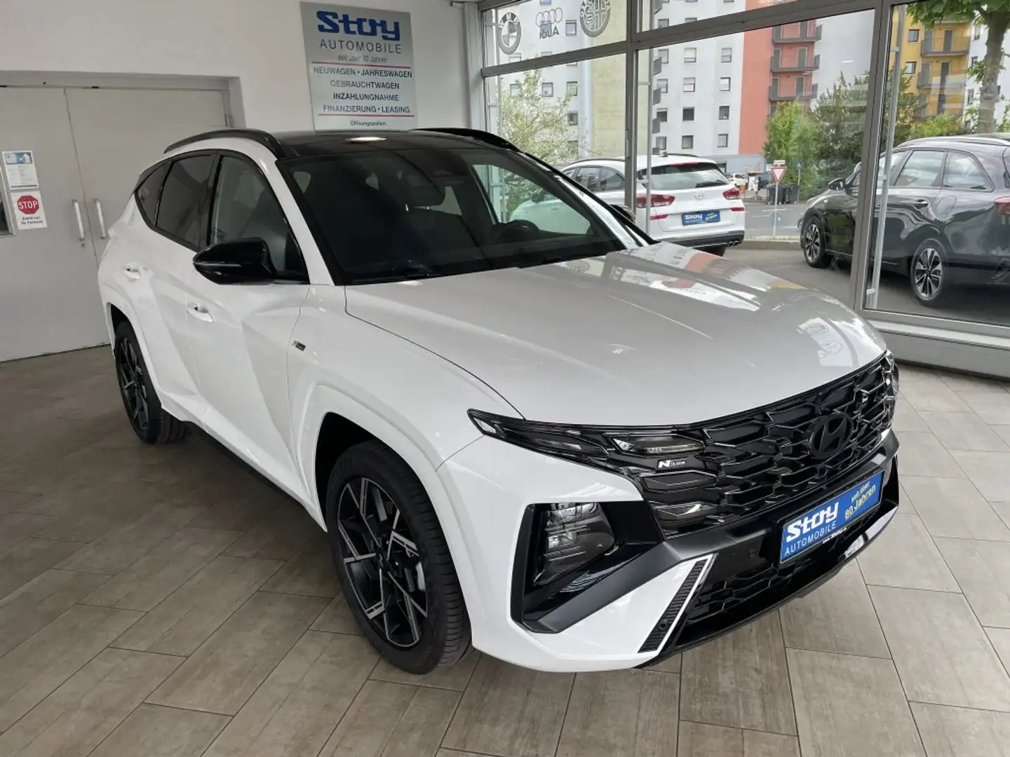 Hyundai TUCSON 1.6 T-GDI DCT N-Line P.DachNavi LED 19 Zoll SHZ Weiß - 1