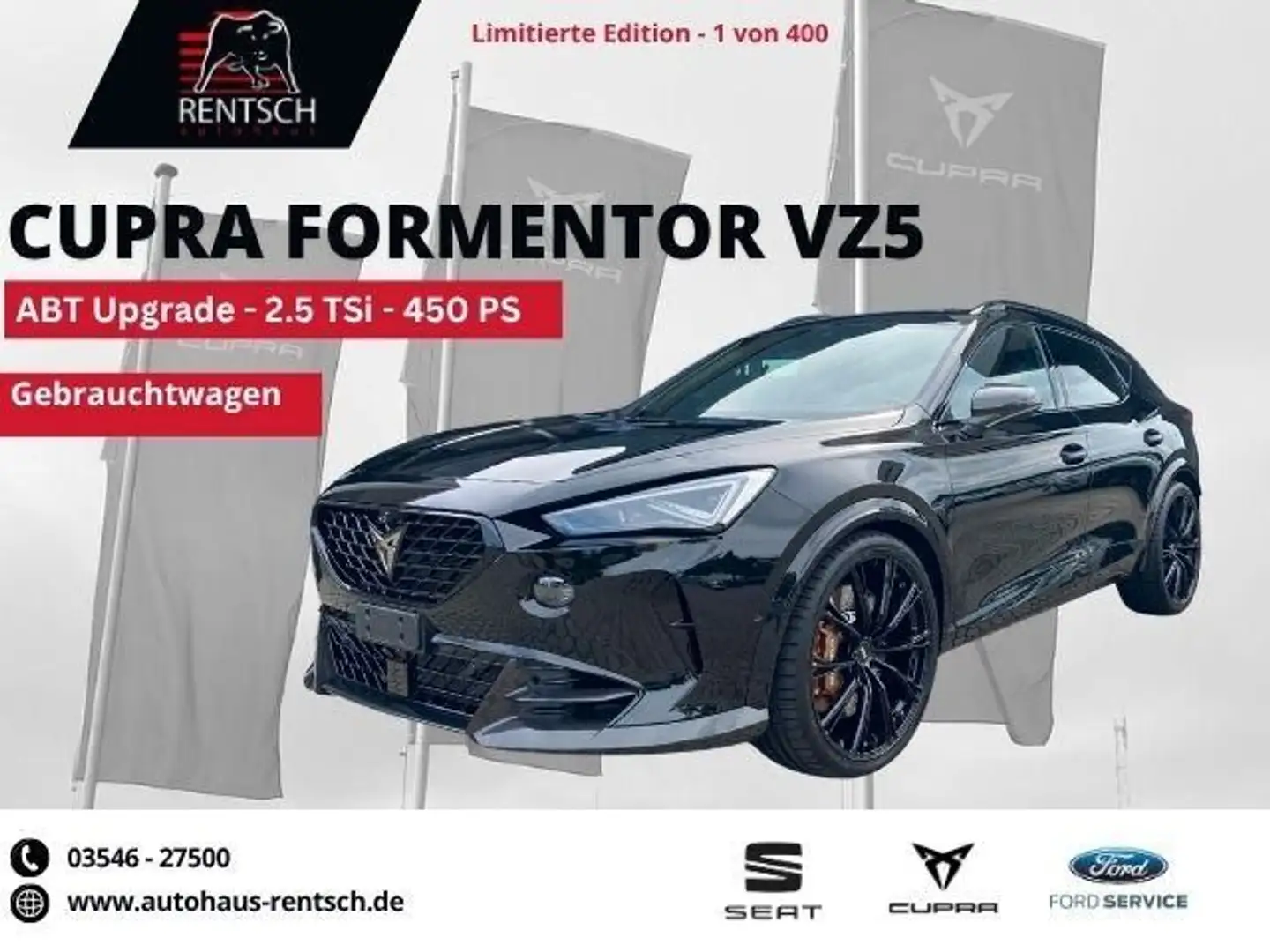 CUPRA Formentor VZ5 2.5TSi Matrix*ABT*BAT*DSG*Akrapo.* Noir - 1