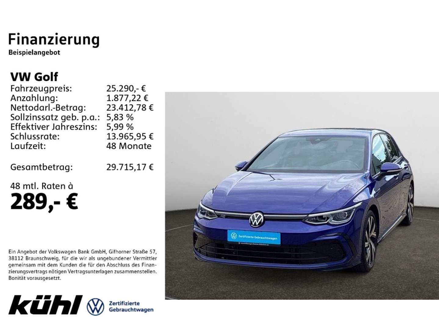 Volkswagen Golf nuo 434 €/ mėn Benzinas 2023m. Sedanas Automatinė