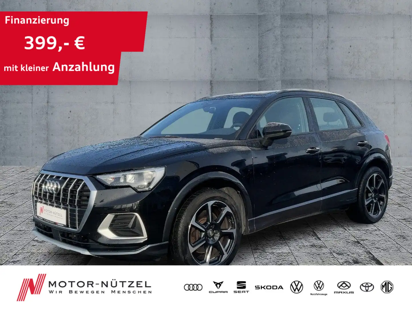 Audi Q3 2.0TFSI S-TR QU ADVANCED 5JG+LED+ACC+NAVI+AHK Noir - 1