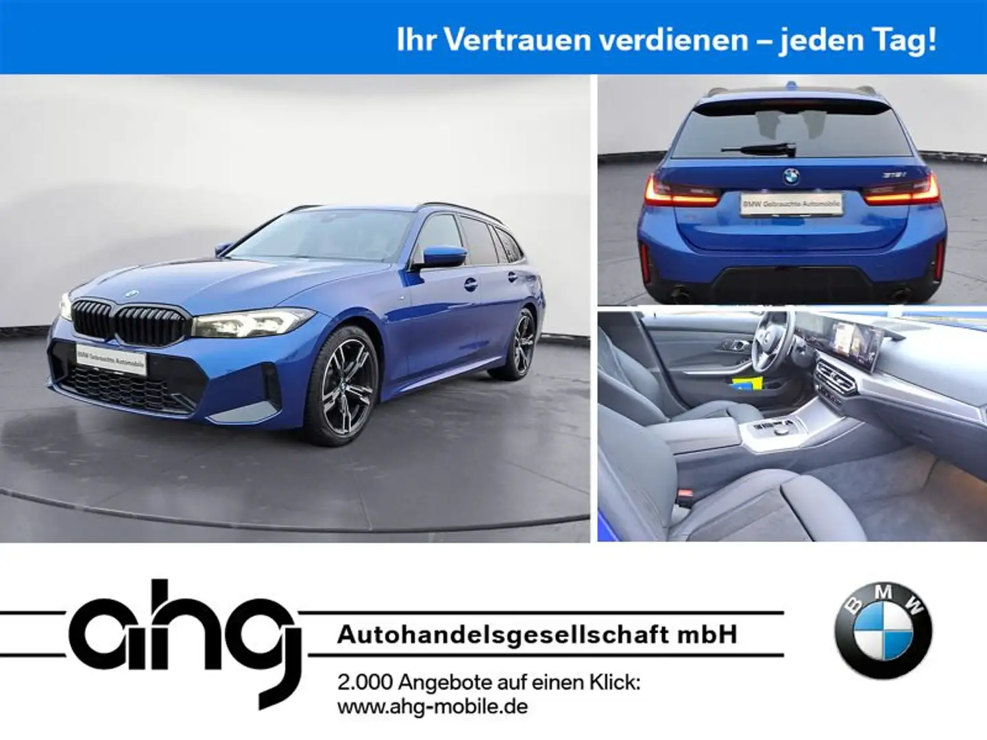 BMW 318 i Touring M Sportpaket Klimaaut. PDC Blau - 1