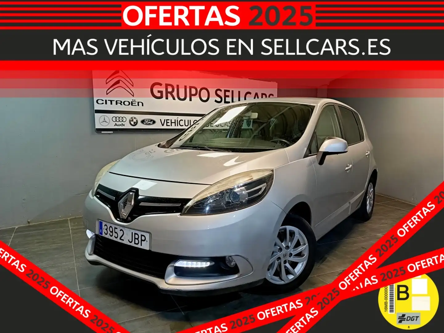 Renault Scenic 1.5dCi Selection Gris - 1