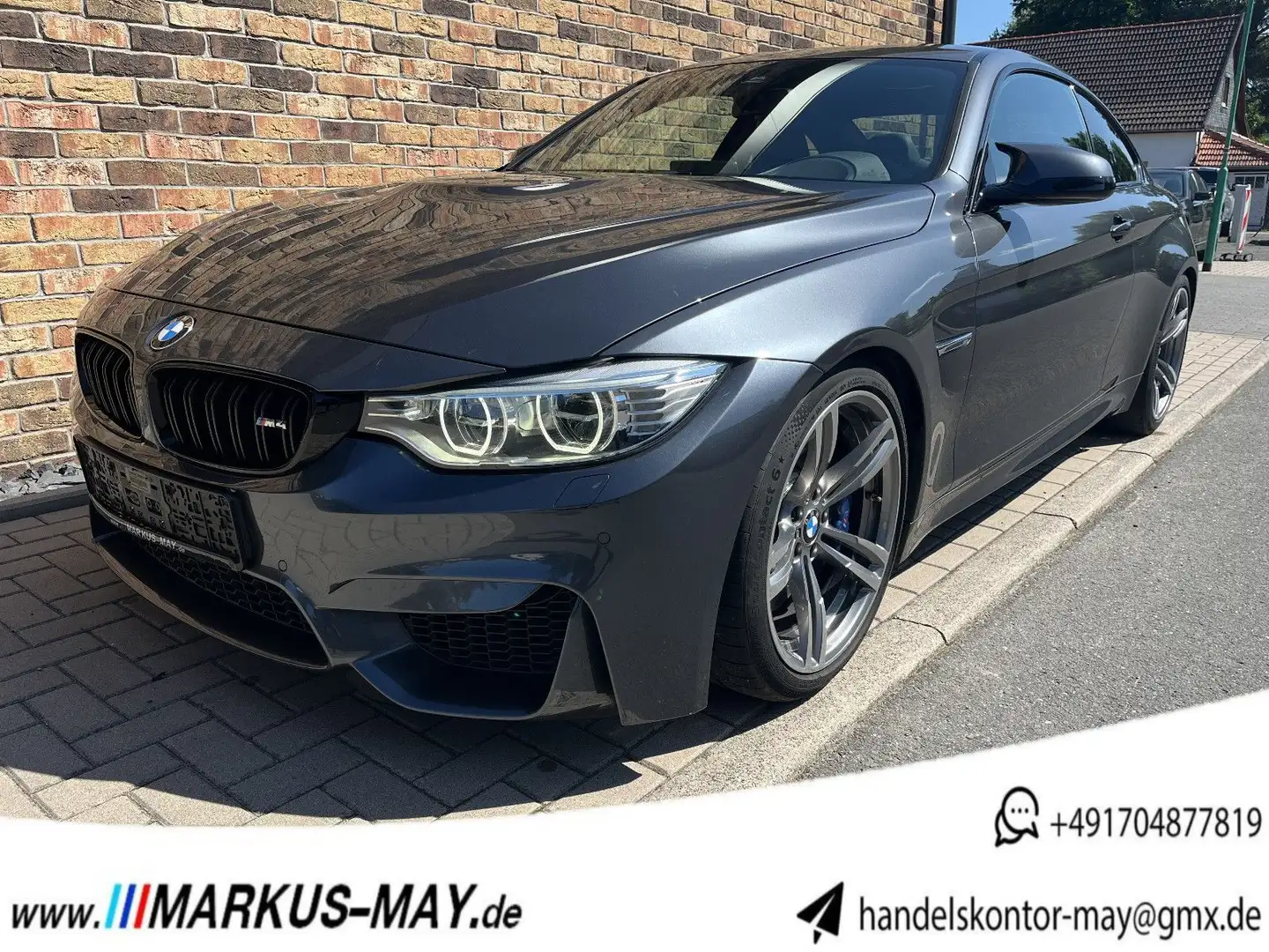 BMW M4 Coupe Leder HUD NaviProf LED HiFi Grijs - 1