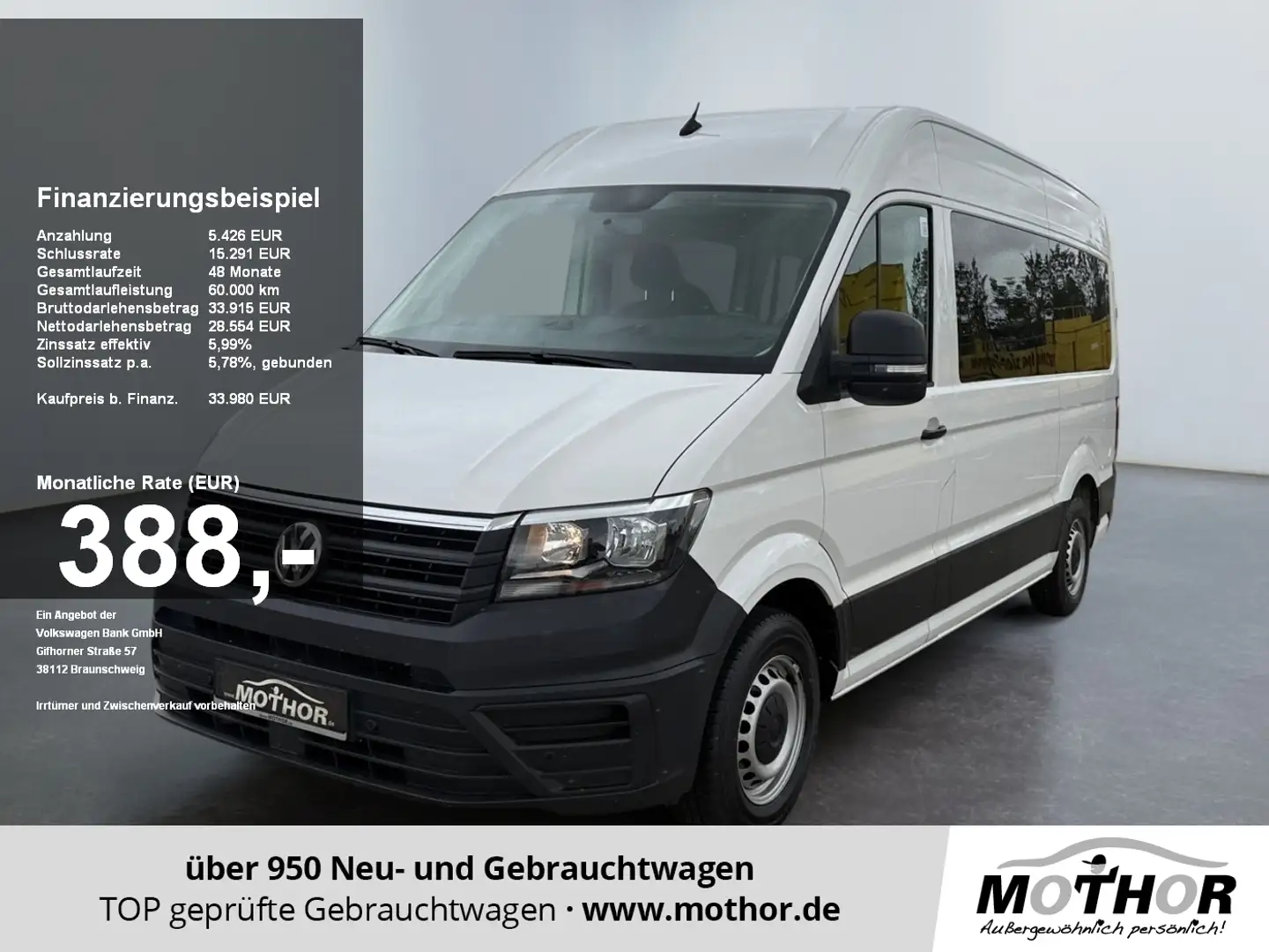 Volkswagen Crafter 35 Combi MR Hoch 2.0 TDI Krankentransport Blanc - 1