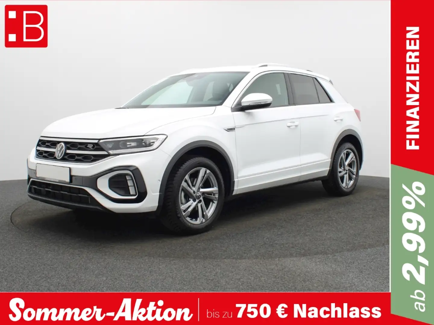 Volkswagen T-Roc 1.5 TSI R-Line LED NAVI AHK ACC BLINDSPOT PARKLENK Weiß - 1