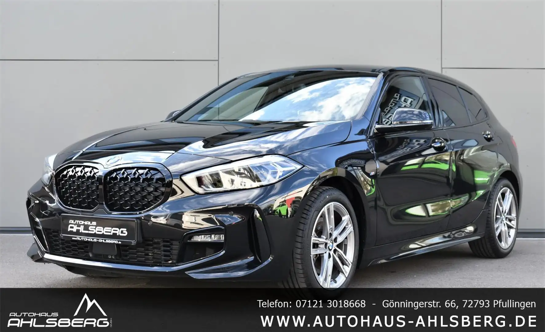 BMW 116 i M SPORT/SHADOW/ LIVE/LED/NAVI/TEMPOMAT Schwarz - 1