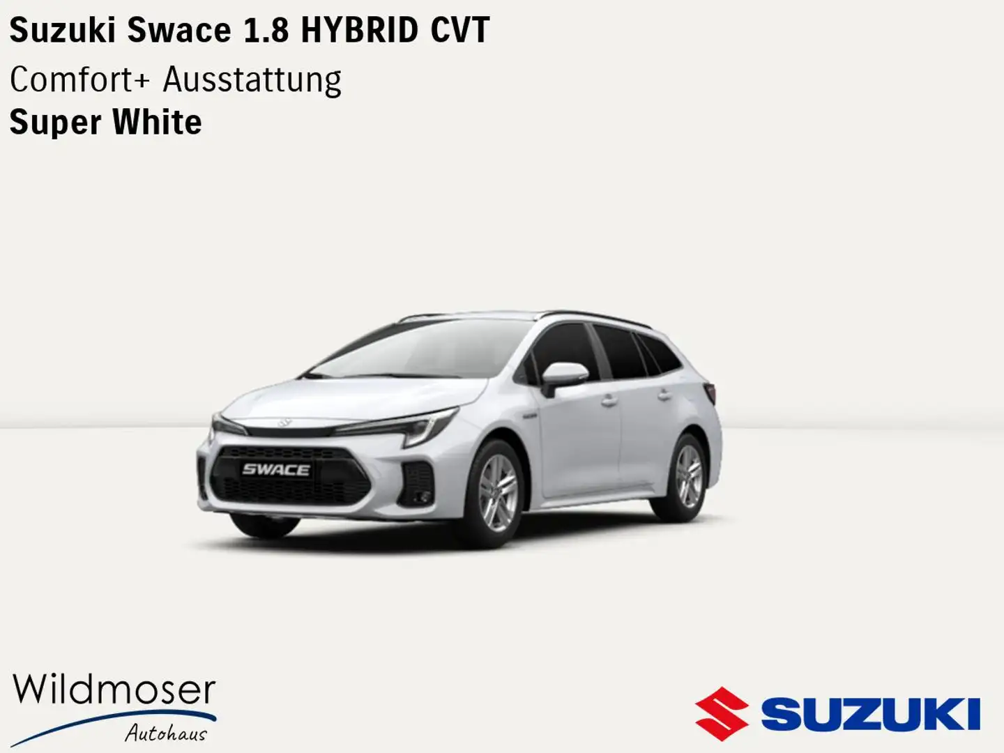 Suzuki Swace ❤️ 1.8 HYBRID CVT ⏱ 2 Monate Lieferzeit ✔️ Comfort Weiß - 1