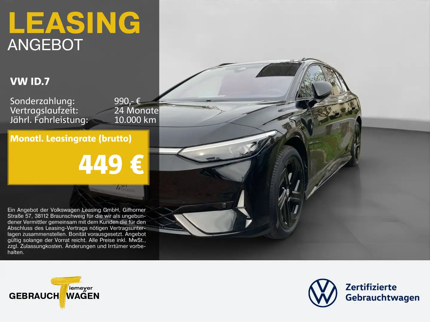 Volkswagen ID.7 Tourer GTX WÄRMEPUMPE IQ.LIGHT LM20 AHK Schwarz - 1