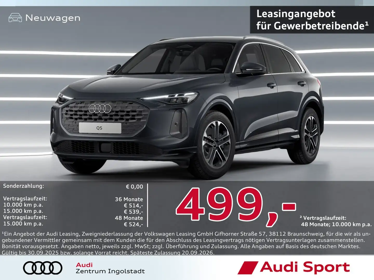 Audi Q5 SUV TDI S tronic quattro AHK,SHZ UPE 66.670,- Grau - 1