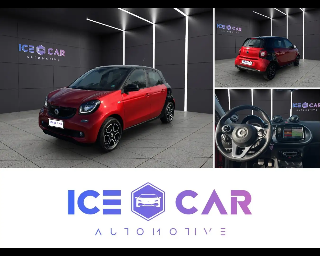 smart forFour 70 1.0 twinamic PRIME CON TETTO PANORAMA! Rosso - 1
