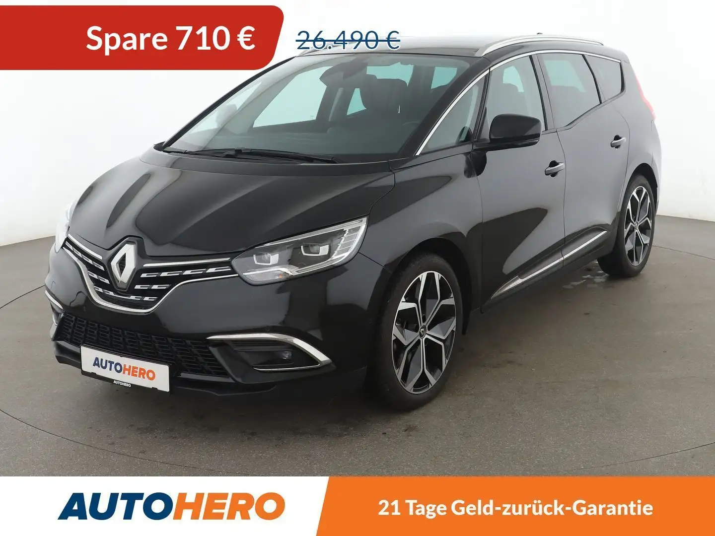 Renault Grand Scenic 1.3 TCe Techno Aut.*NAVI*LED*CAM*SHZ*ALU*TEMPO* Zwart - 1