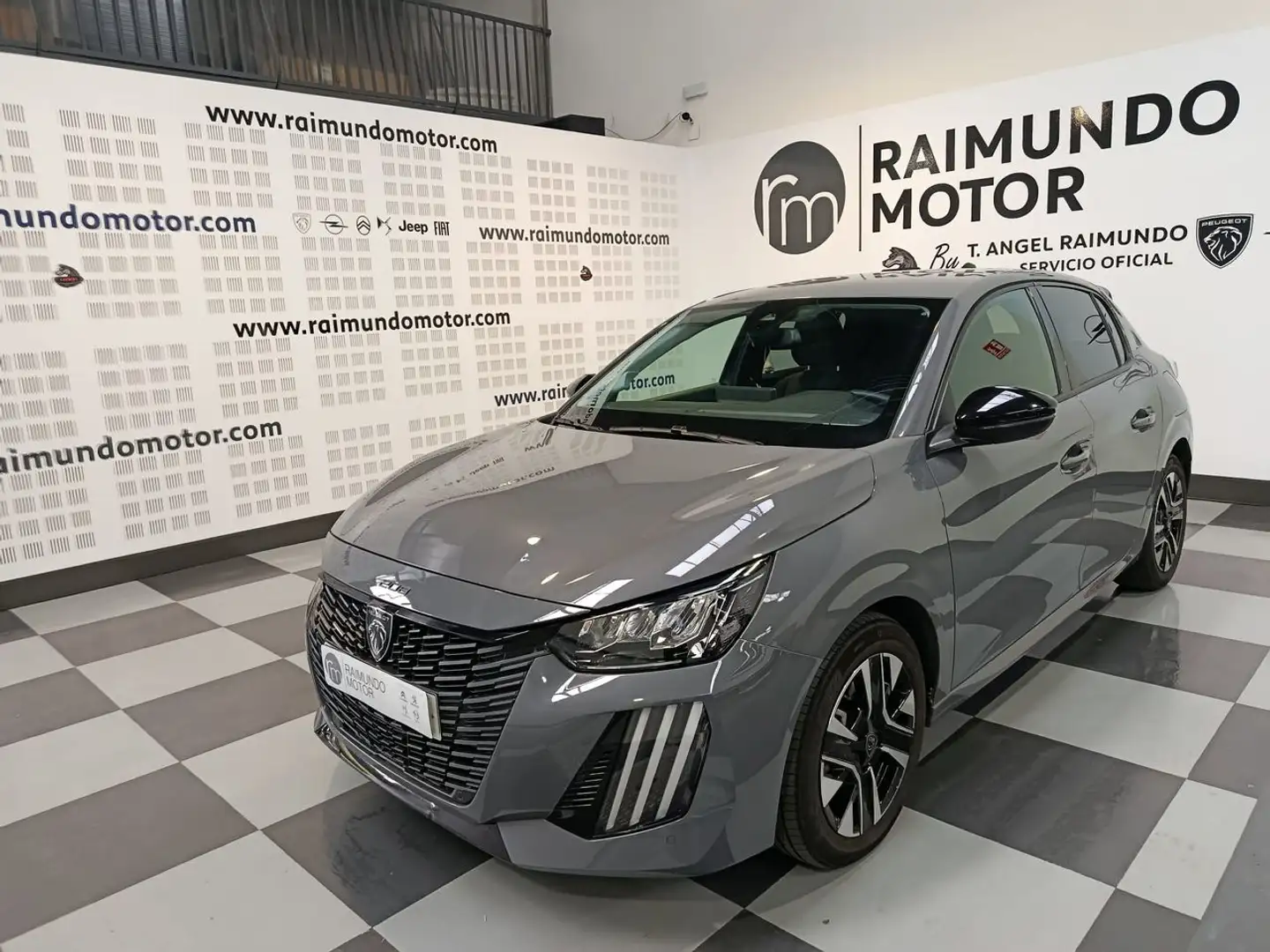 Peugeot 208 Allure Hybrid 100 e-DCS6 Gris - 1