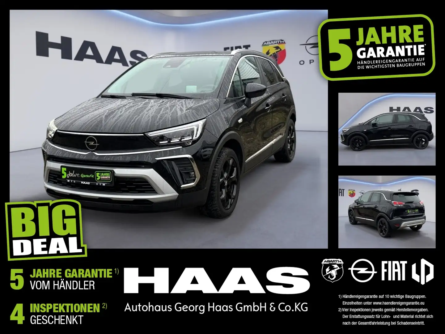 Opel Crossland 1.2 Turbo LED+Navi+SHZ+Winterp.+Kam. Noir - 1