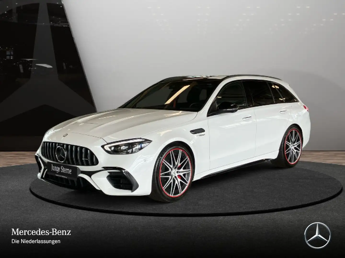 Mercedes-Benz C 63 AMG C 63 S E T-Modell NIGHT+DRIVERS+PANO+360+BURMESTER Blanc - 2