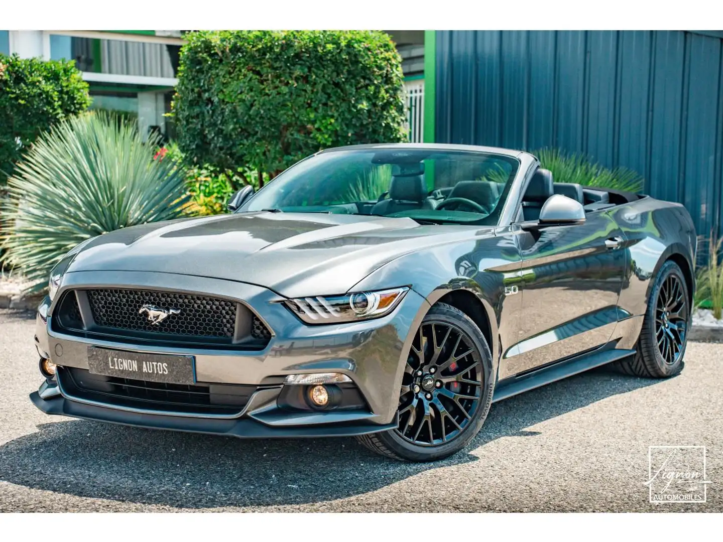 Ford Mustang Mustang 5.0 v8 GT Cabriolet 421 ch Boite Automatiq Gris - 1