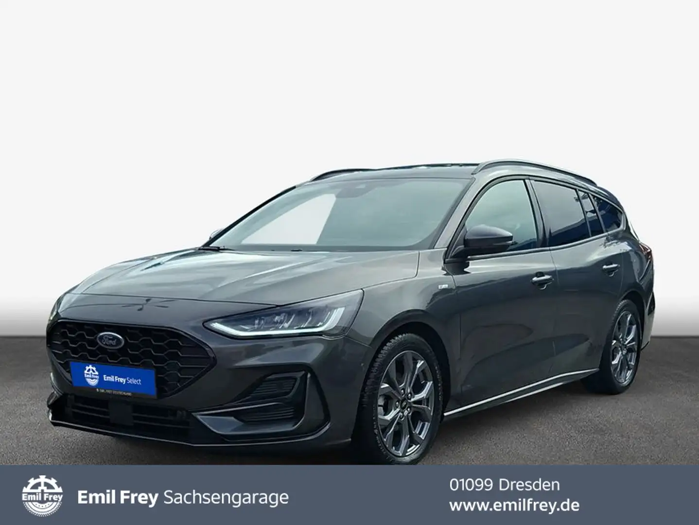 Ford Focus Turnier 1.5 Diesel Aut. ST-LINE X Pano AHZV Grijs - 1
