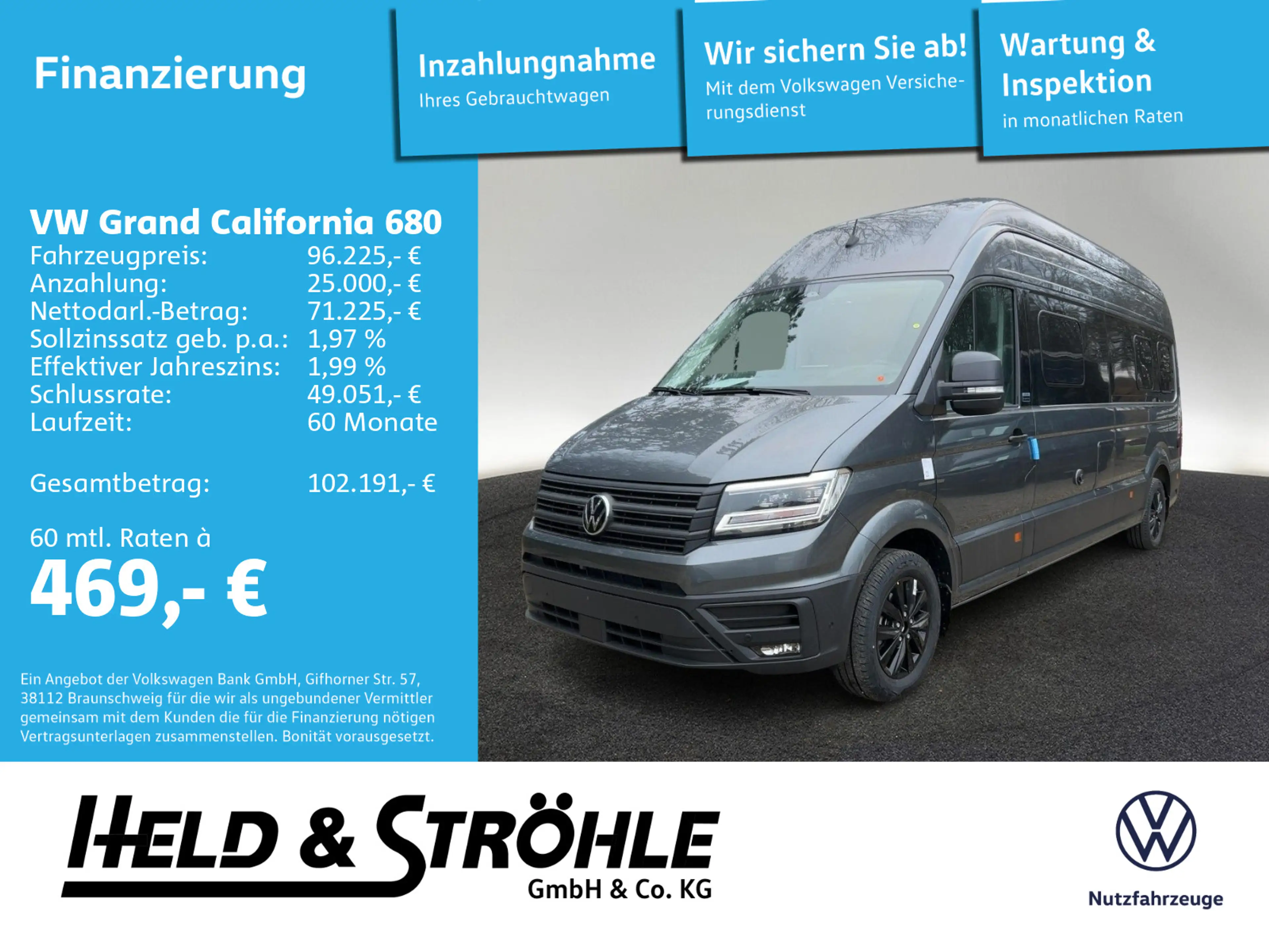 Volkswagen Grand California Aktion! Allrad, Dachklima