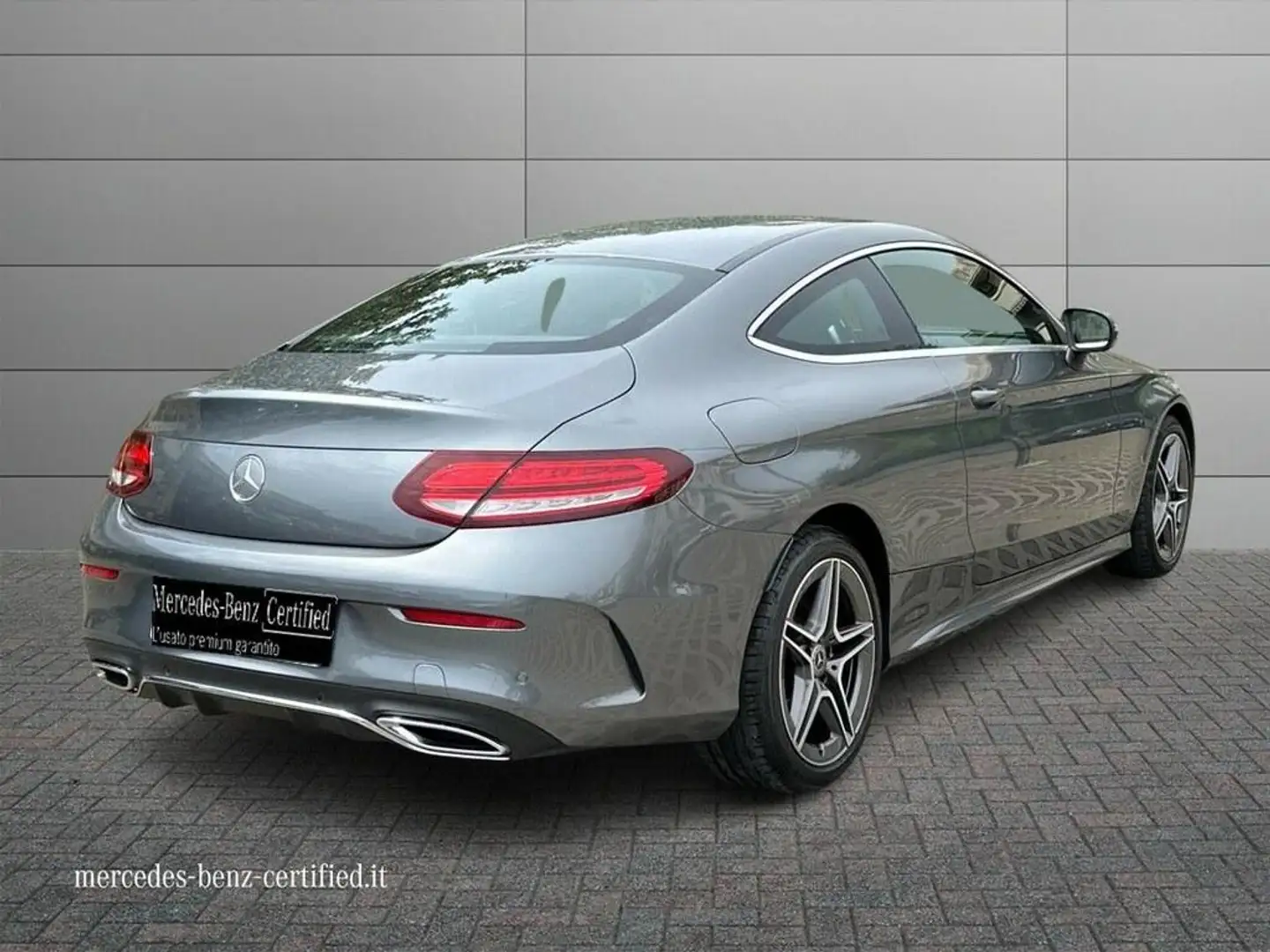 Mercedes-Benz C 220 Coupe d Premium auto Grigio - 2