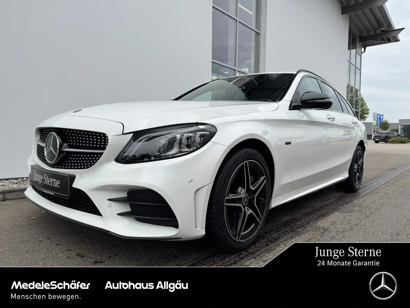 Mercedes-Benz C 300 C 300 de T AMG Night Dist AHK MLED Com Kam Ambie Weiß - 1