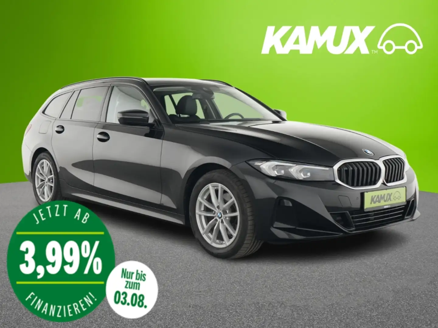 BMW 320 d Touring Steptronic+LED+NAVI+VIRTUAL Black - 1