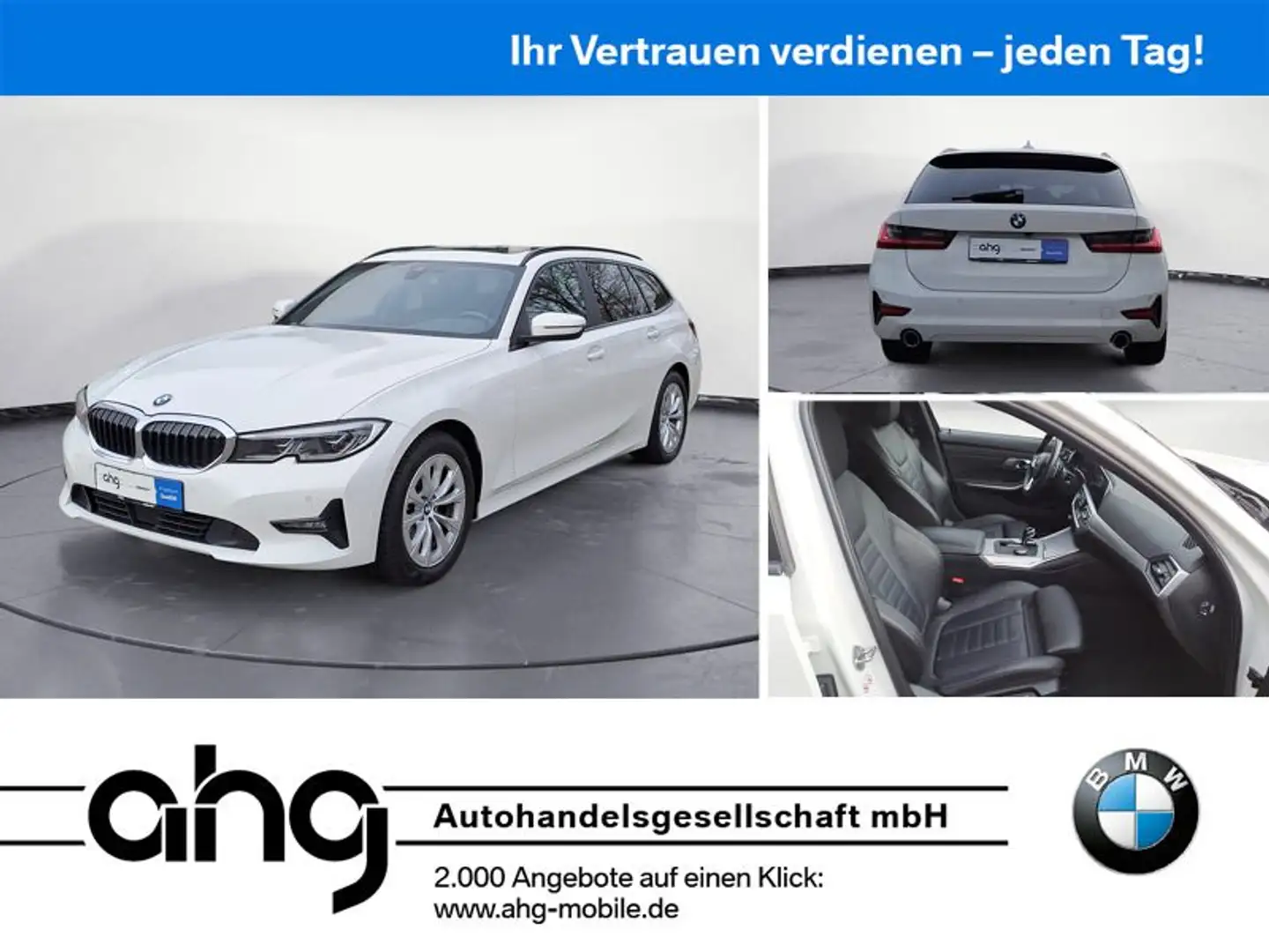 BMW 320 d xDrive Touring Innovationsp. AHK Weiß - 1