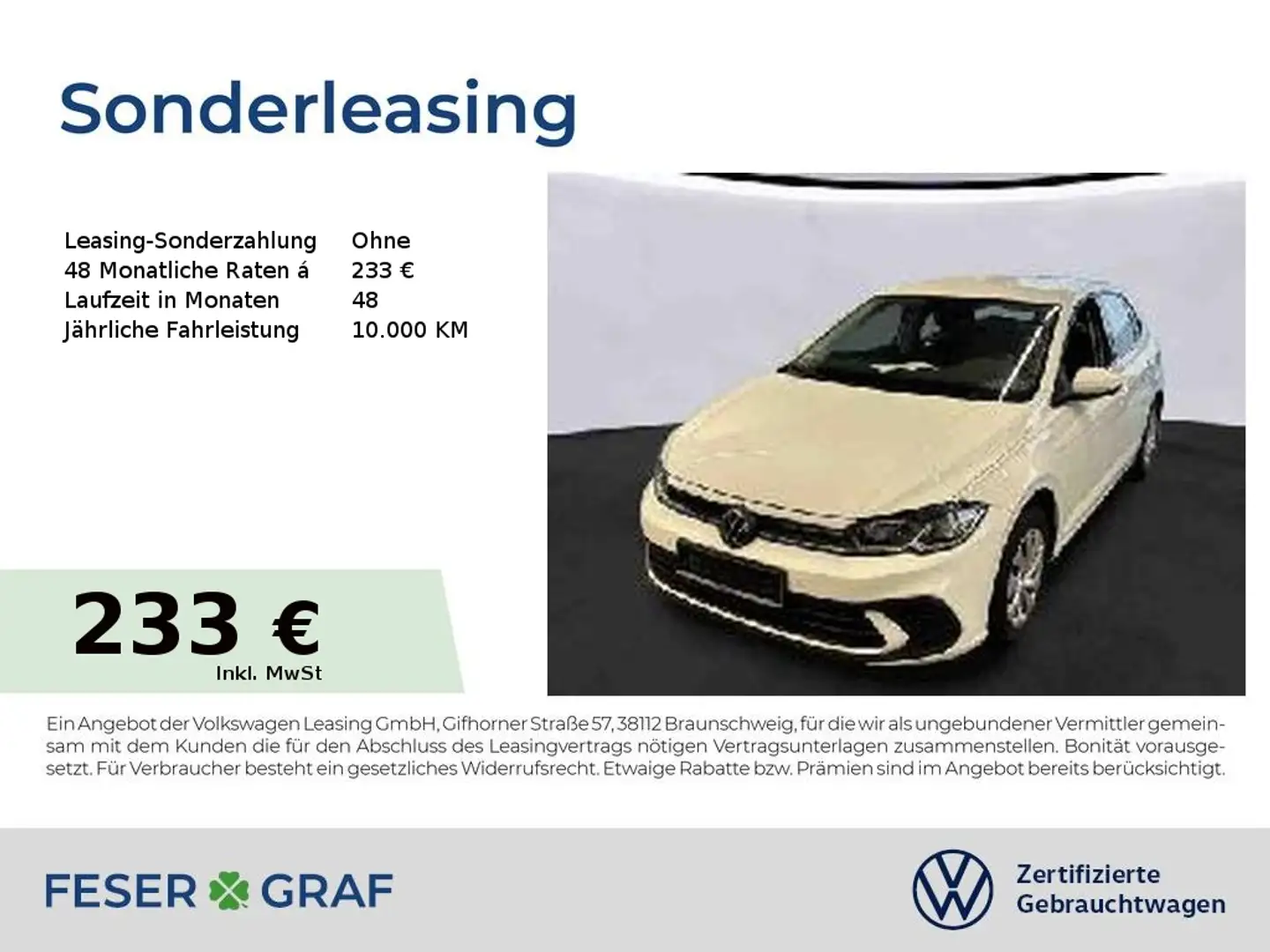 Volkswagen Polo Life 1.0 App LED SiHz Weiß - 1