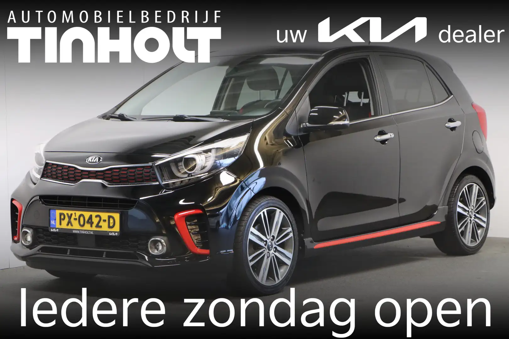 Kia Picanto 1.2 CVVT GT-Line 5 Zits Zwart - 1
