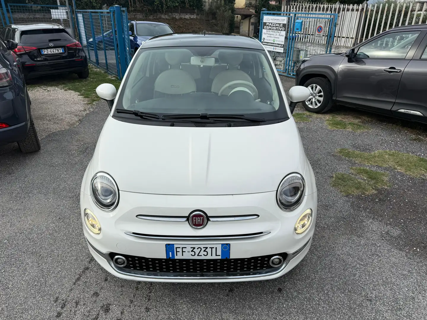 Fiat 500 1.2 All. Lounge *Tetto Panoramico* Wit - 2