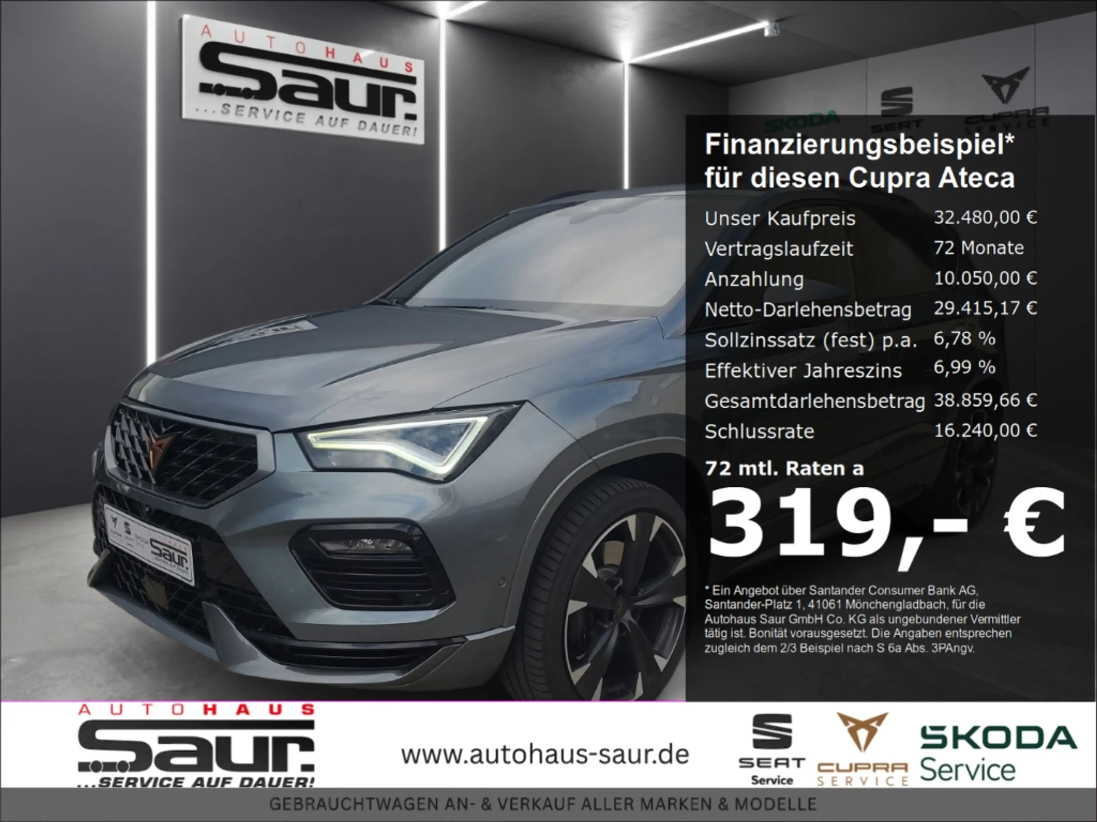 CUPRA Ateca 4Drive 2.0 TSI DSG RÜCKKAMERA KLIMA FULL LINK NAVI — photo 2