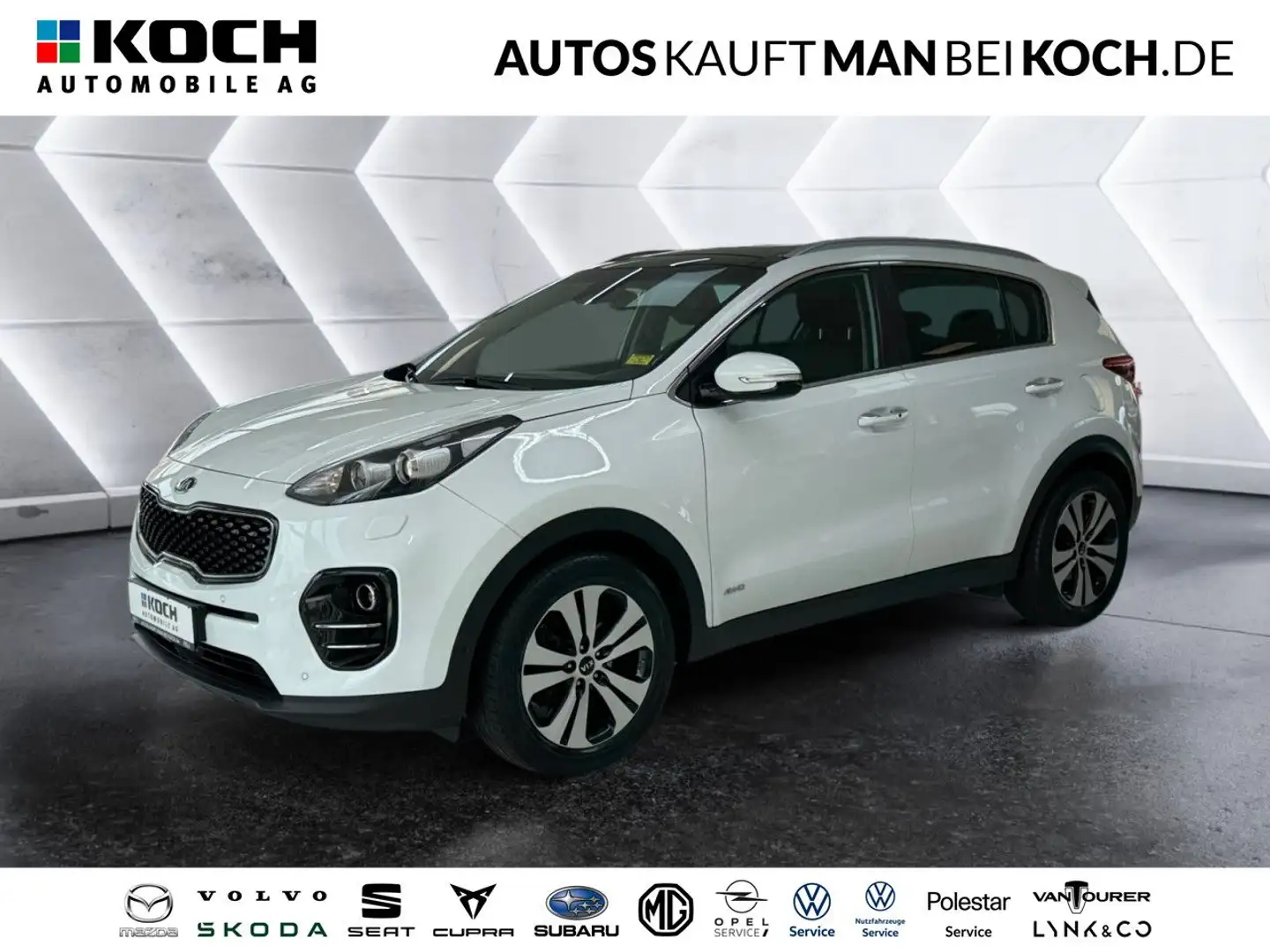 Kia Sportage 2.0 CRDi DCT Platinum Edition 4WD AHK NAV Weiß - 1