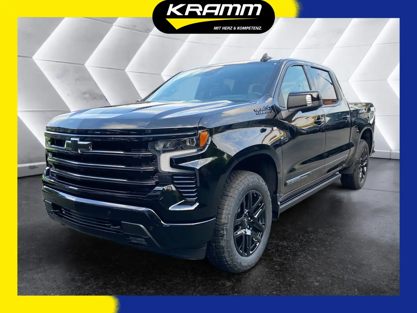 Chevrolet Silverado 1500 4WD High Country Midnight Edition HUD BT Schwarz - 1