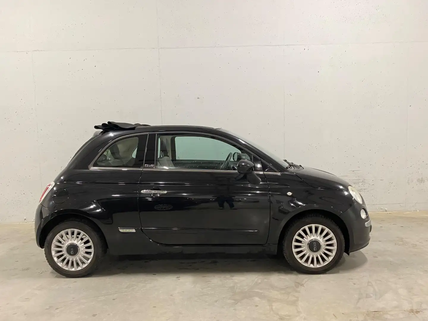 Fiat 500C 1.2 Lounge Cabrio Airco APK NAP Leer Zwart - 2