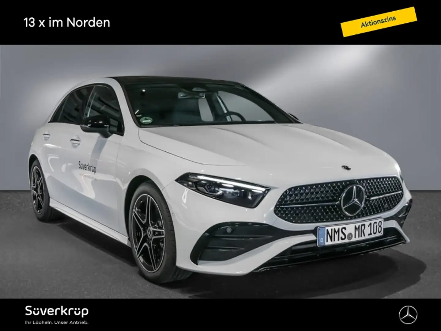 Mercedes-Benz A 200 d  AMG NIGHT SPUR PANO DISTR KAMERA PDC Blanco - 2