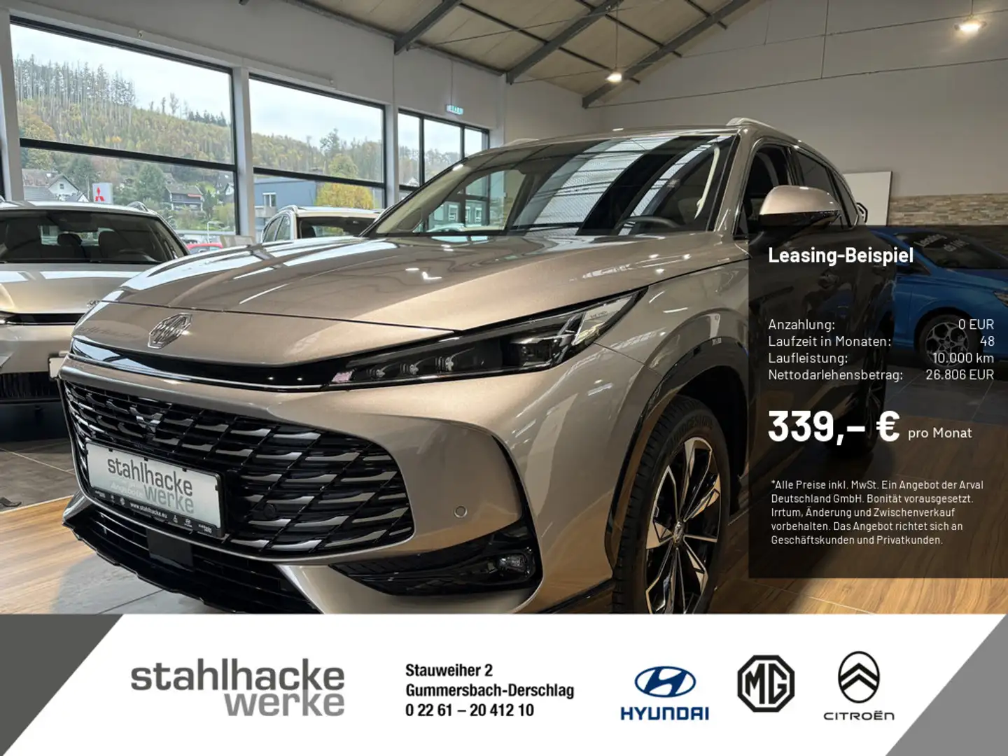 MG HS Hybrid+ Comfort I Preis gilt nur bei Finanzierung Silber - 1