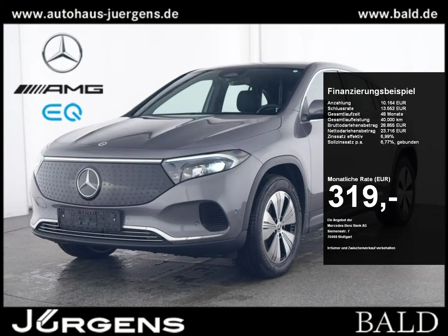 Mercedes-Benz EQA 300 4M Progressive/LED/Kamera/Totw/EASY-P/18 Grau - 1