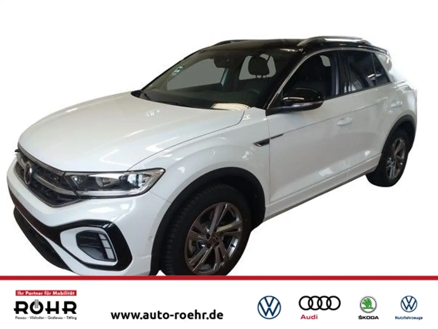 Volkswagen T-Roc R-Line (Garantie 11/2029.AHK.Stanheizung.Navi) 2.0 Weiß - 1
