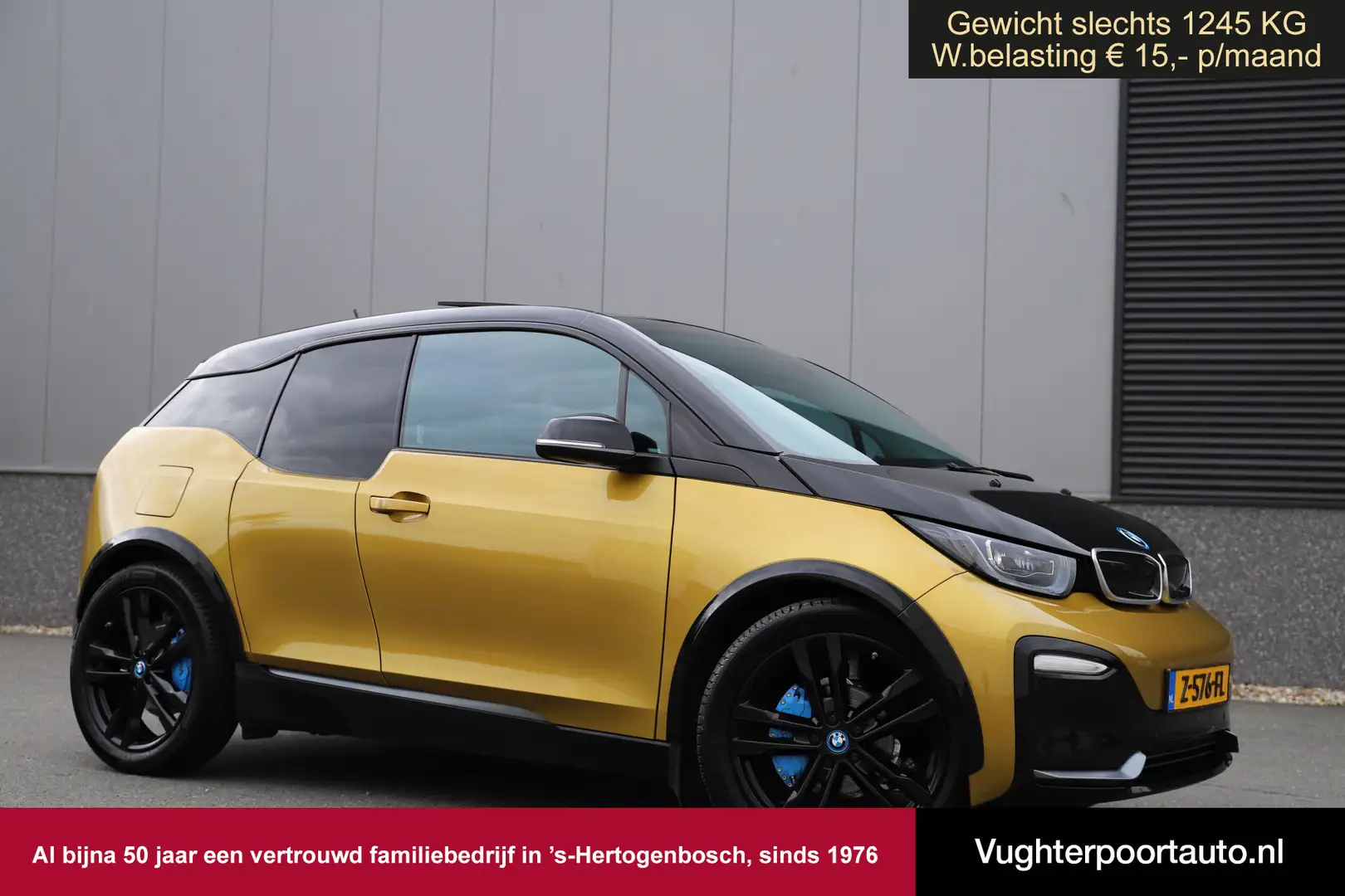 BMW i3 S Executive 184pk/120ah/42kw/Sunroof/2xAdaptive/Ga Goud - 1
