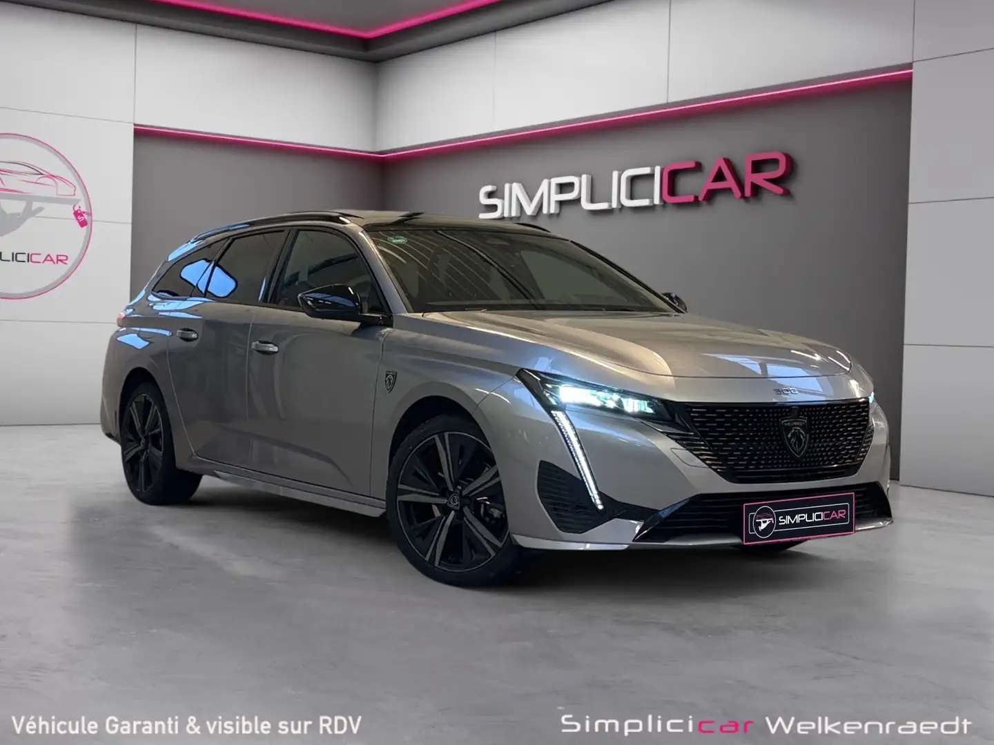 Peugeot 308 308 SW 1.2 Turbo MHEV GT -CARPL-CAM-SG.CHAUFF+MASS Gris - 1