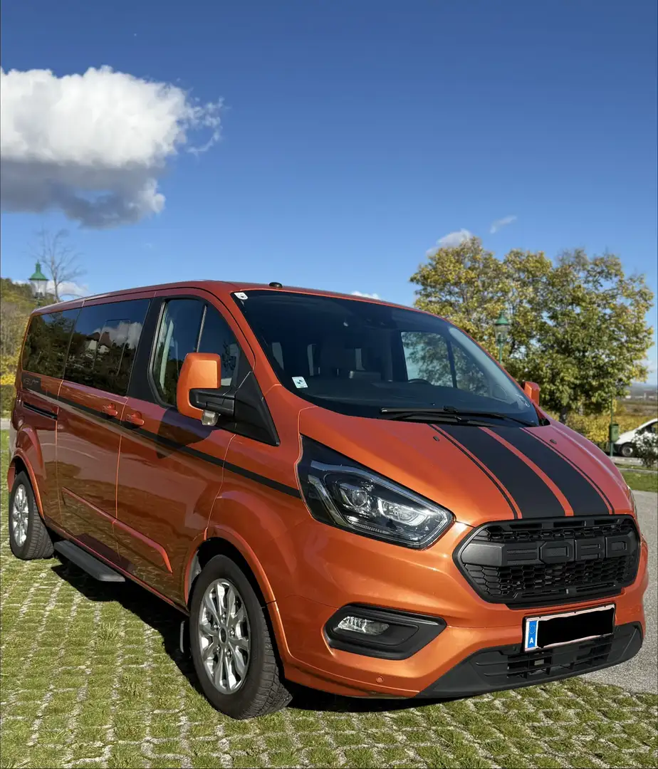 Ford Tourneo Custom 2,0 TDCi 310 L2 Titanium Aut. Orange - 1