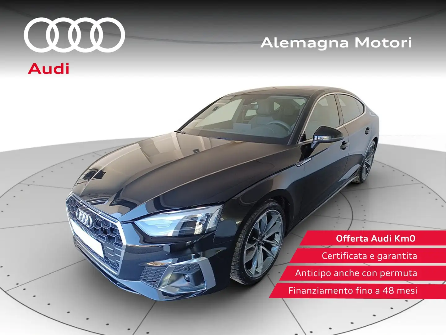 Audi A5 sportback 35 2.0 tdi mhev s line edition 163cv s-t Noir - 1