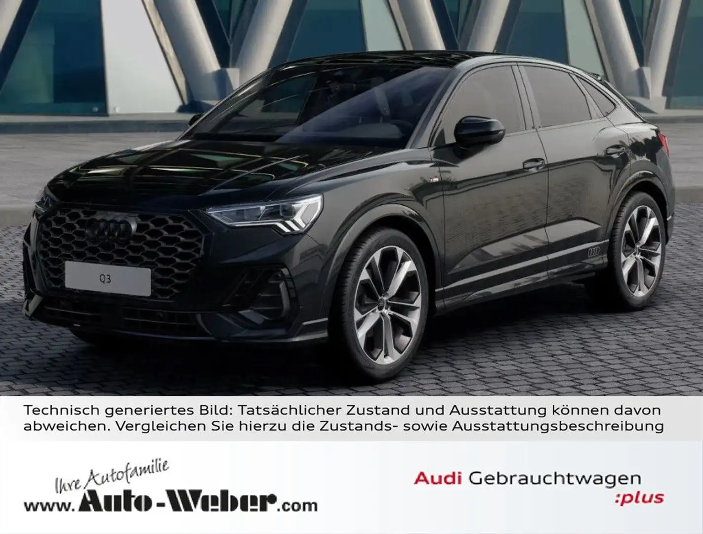Audi Q3 Sportback 35TFSI S LINE BLACK PANO ACC SONOS Schwarz - 1