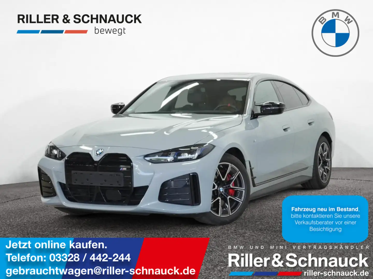 BMW i4 M50 Pro xDrive AHK+GLASDACH+CARBON Grau - 1
