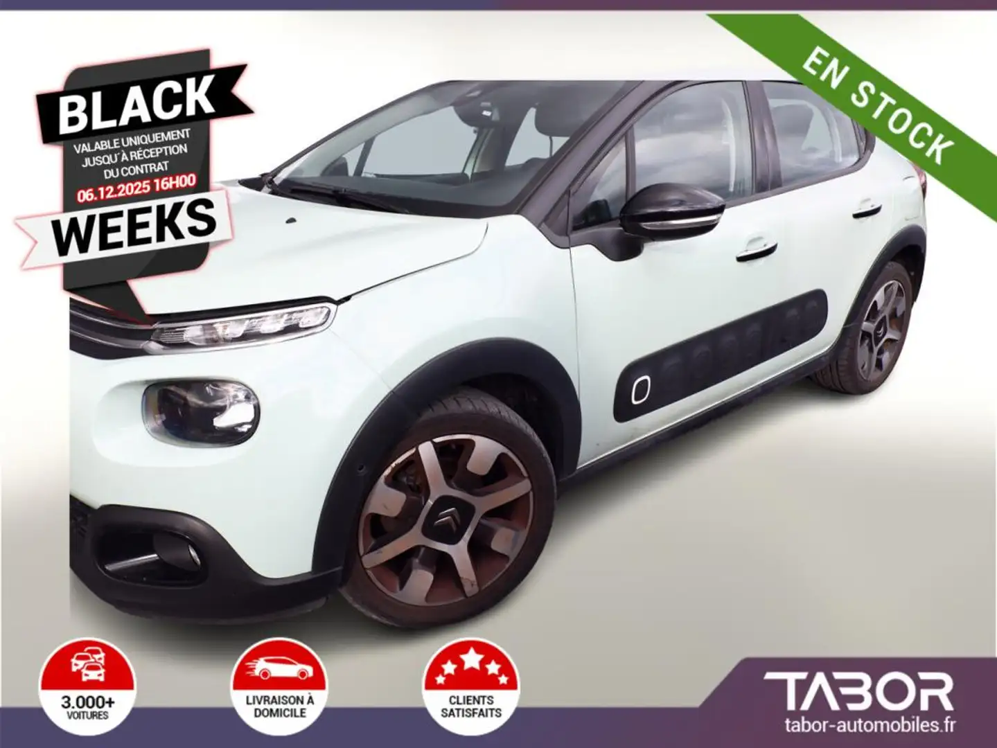 Citroen C3 1.2 PT 110 Aut. Shine GPS KeyL Cam Vert - 1