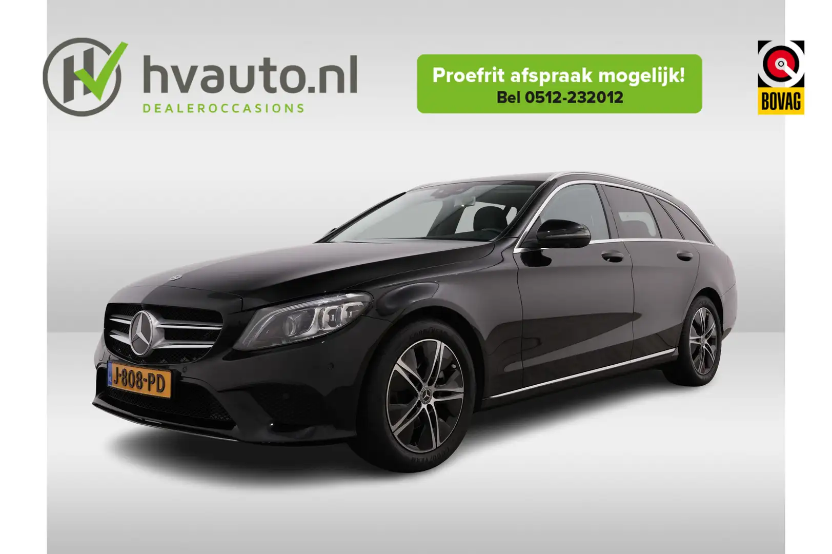 Mercedes-Benz C 200 Estate 184PK BUSINESS SOLUTION PLUS LUXURY DCT9 | Zwart - 1